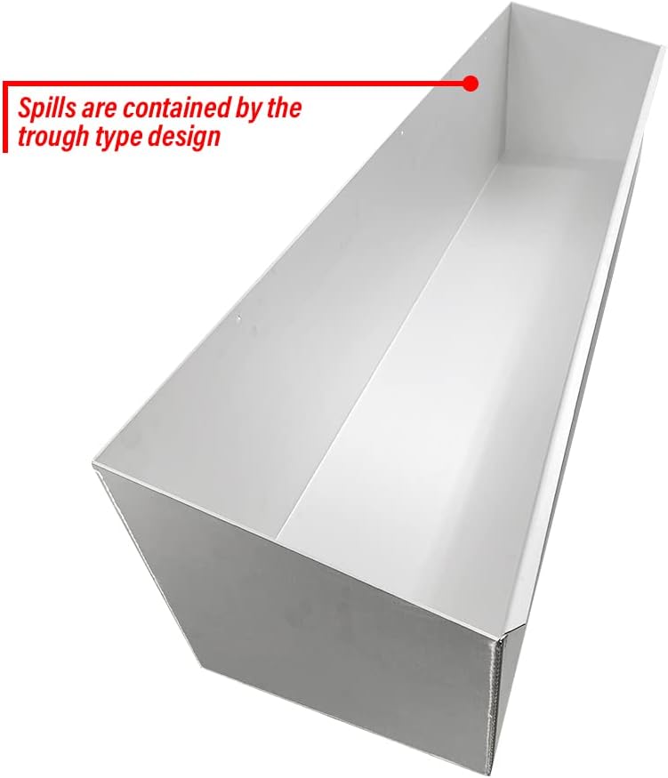 Pit Posse 431 Utility Fuel Jug Rack Holder Shelf 46" Fits 4 Five Gallon Jugs - Made in USA - Enclosed Race Trailer Garage Shop Aluminum Quad Four Mount Storage Organizer (Silver)