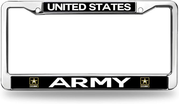 United States Army License Plate Frame for Car Lovers US Veteran Superhero Custom US Army Pride Rust-Proof License Plate Frame