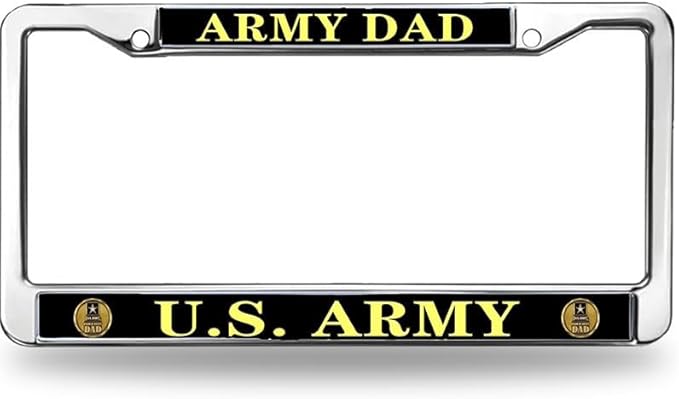 Army Mom Pride License Plate Frame Patriotic US Army US Flag Weather-Proof License Plate Frame United States Army License Plate Frame for Veterans