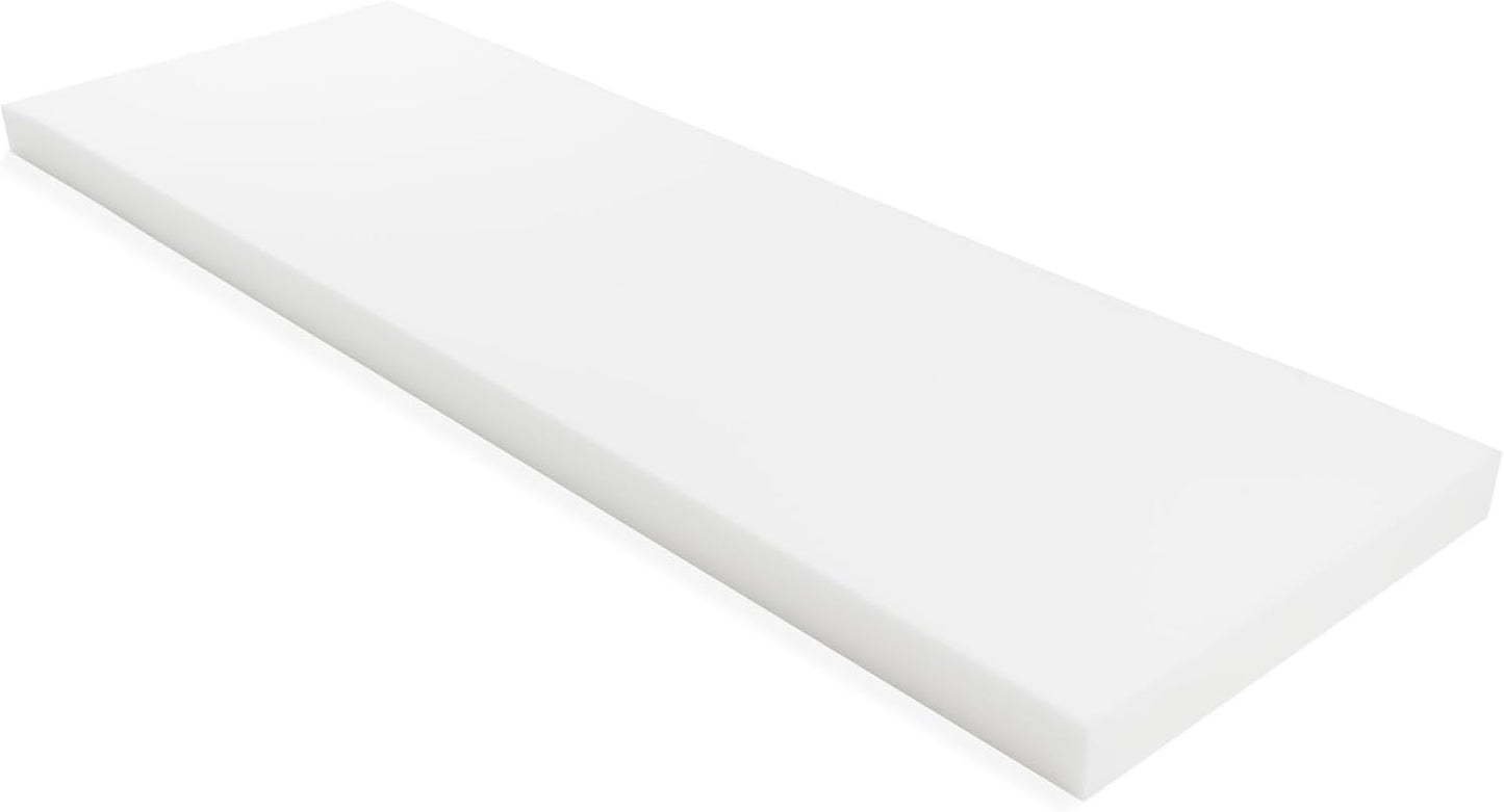 GoTo Foam 3" Height x 24" Width x 72" Length 36ILD (Semi-Firm) Upholstery Cushion Made in USA