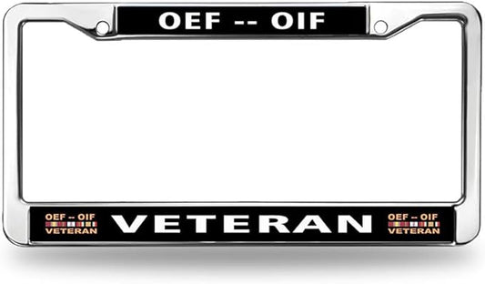 Veteran Army Pride License Plate Frame for Birthday Gift US Veteran Spirit License Plate Frame Religious