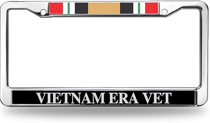 Vietnam Vet License Plate Frame Custom Vietnam Vet US Army Easy Installation License Plate Frame US Army Veteran License Plate Frame for Family Members