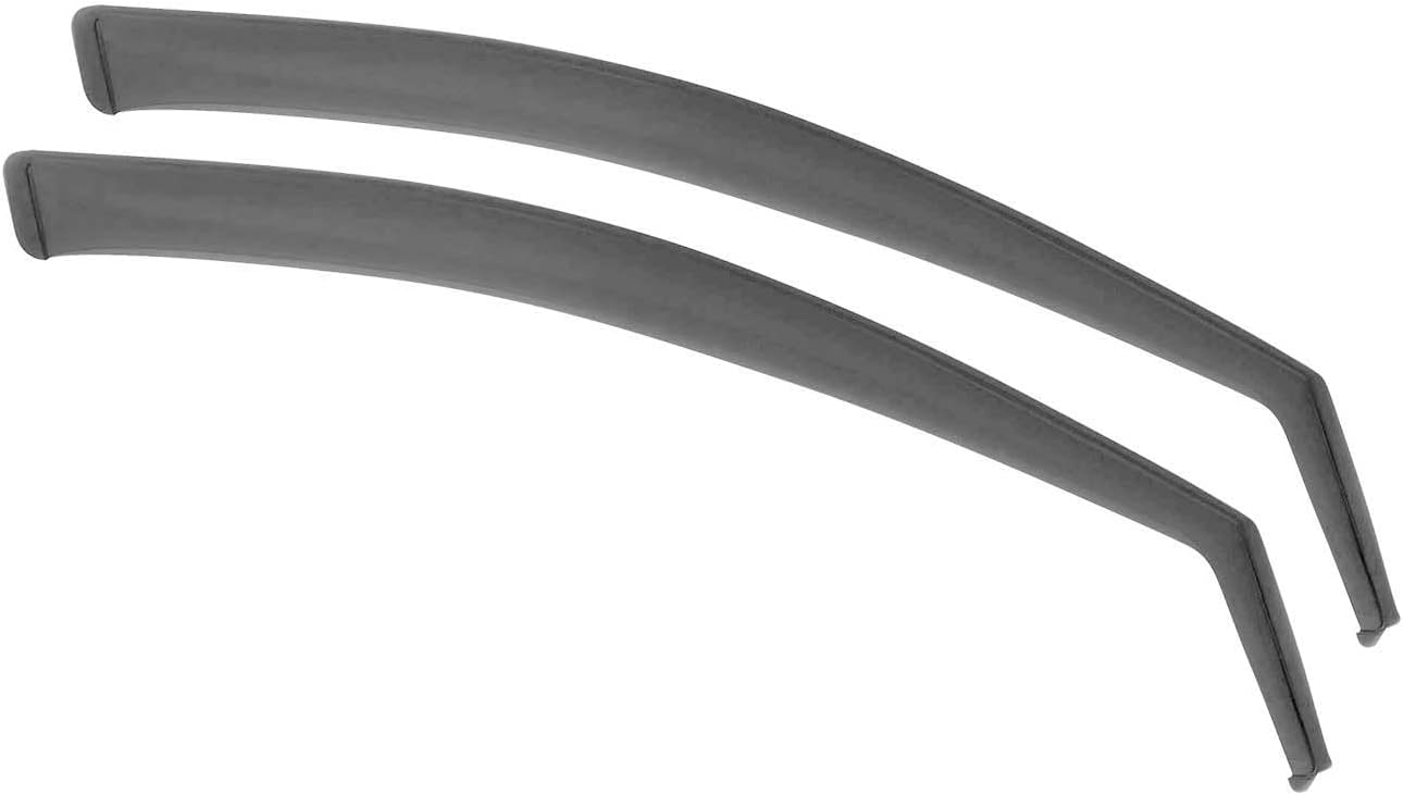 OMAC Window Visor Vent Rain Deflector for Honda Civic 2012-2015 Sedan Black Smoke 2 Pcs