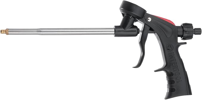 INTERTOOL Expanding Spray Foam Gun - PU Sealant Foam Applicator for Caulking and Insulation Dispensing - PT-0608