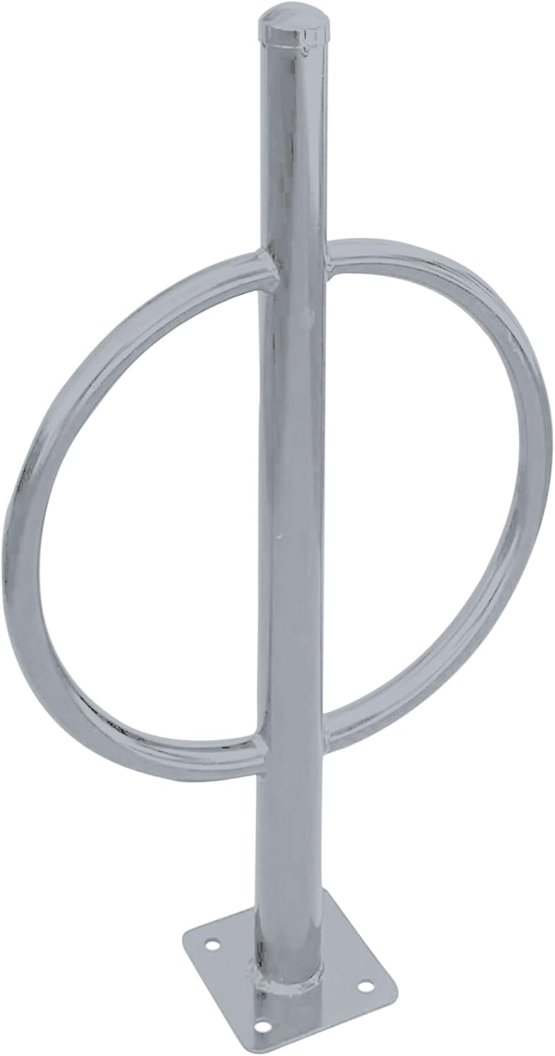 Sandbaggy Post and Ring Bike Rack - Commercial Bike Racks - Galvanized Steel - Anti-Theft Design - In Ground, Apartments, Sidewalks, Industrial (Gray, 2)