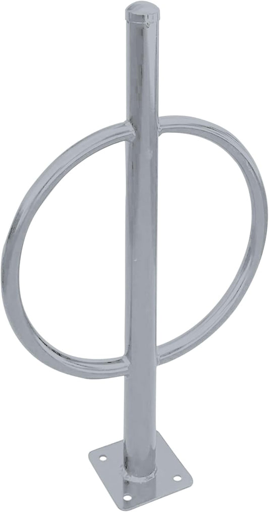 Sandbaggy Post and Ring Bike Rack - Commercial Bike Racks - Galvanized Steel - Anti-Theft Design - In Ground, Apartments, Sidewalks, Industrial (Gray, 2)