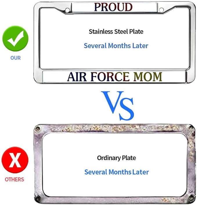 Proud US Army Veteran License Plate Frame US Veteran Support Scratch-Resistant License Plate Frame US Military Veteran License Plate Frame for Military