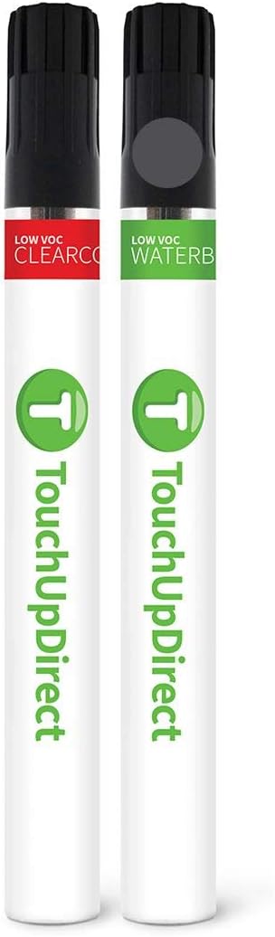 TouchUpDirect 1H1 Gray/Predawn Gray Metallic Compatible with Toyota Exact Match Touch Up Paint Brush - Essential Kit