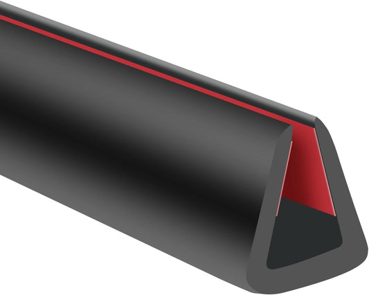 Rubber Edge Trim, 5/16" Self Adhesive Flexible U Channel Edge Protecter for Sheet Metal, Glass, Flexiglass and Plywood, Fit for 9/32"-11/32" Width Edge, Black Color, 20Ft, EPDM Material
