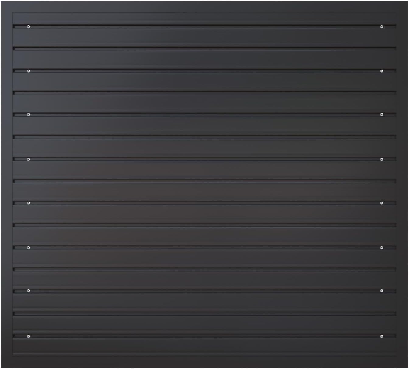 NeatiEase Slatwall Panel Wall Storage Systems, 4 x 4ft Slat Wall Paneling Garage Wall Organizer, Heavy Duty Wall Mounted PVC Wall Rack (Black)