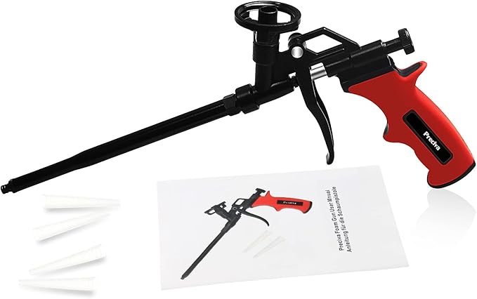 Preciva 2 PCS Spray Foam Gun, Upgrade Pu Expanding Foaming Gun Professional Caulking Gun Insulation Suitable for Caulking, Filling, Sealing