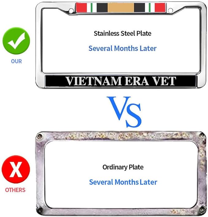 Vietnam Vet License Plate Frame Custom Vietnam Vet US Army Easy Installation License Plate Frame US Army Veteran