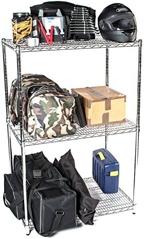 Omega 18" Deep x 60" Wide x 36" High 3 Tier Chrome Starter Shelving Unit