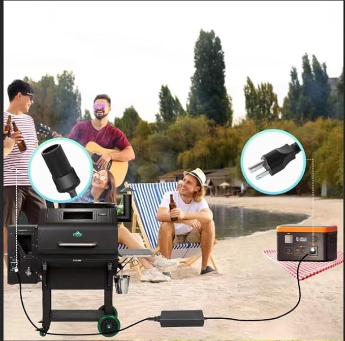 for 12V Green Mountain Barbecue Power Adapter Converter Suitable for GMG P-1001 P-1295 P-1266