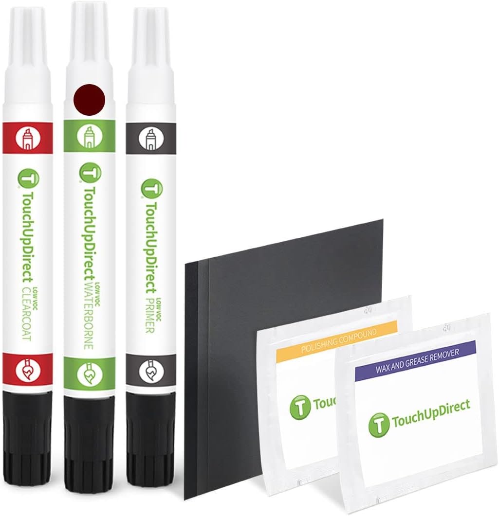 TouchUpDirect 3T0 Moulin Rouge/Ooh La La Rouge Metallic for Toyota Exact Match Touch Up Paint Combo - Platinum Package