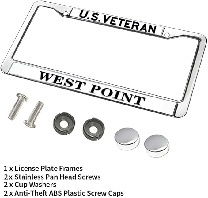 US Army West Point License Plate Frame Military West Point Pride Stylish License Plate Frame