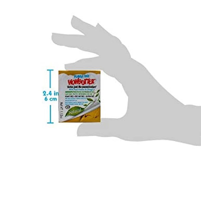 WOWBUTTER - Creamy Peanut & Tree Nut Free Spread - 175 Cups - 0.56oz each - Made With Whole Toasted Soy - All Natural Ingredients - Safe for School - Vegan Plant Protein Food - Gluten Free & Non-GMO