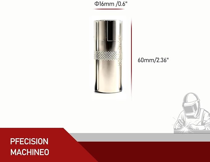 10-PK Gas Nozzle KP2742-1-62R, 5/8" ID, 1/8" Recess, Compatible with Magnum PRO 250L/300L Welding Guns (KP2742-1-62R)