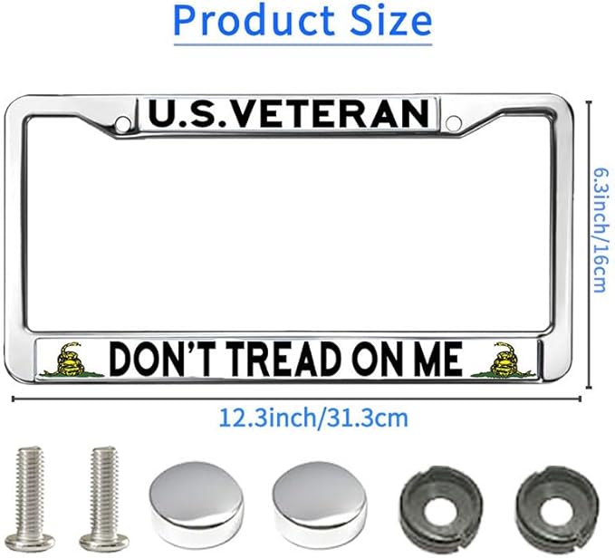 US Army Veteran License Plate Frame US Veteran Support Fade-Resistant License Plate Frame US Veteran Gift License Plate Frame for Veterans