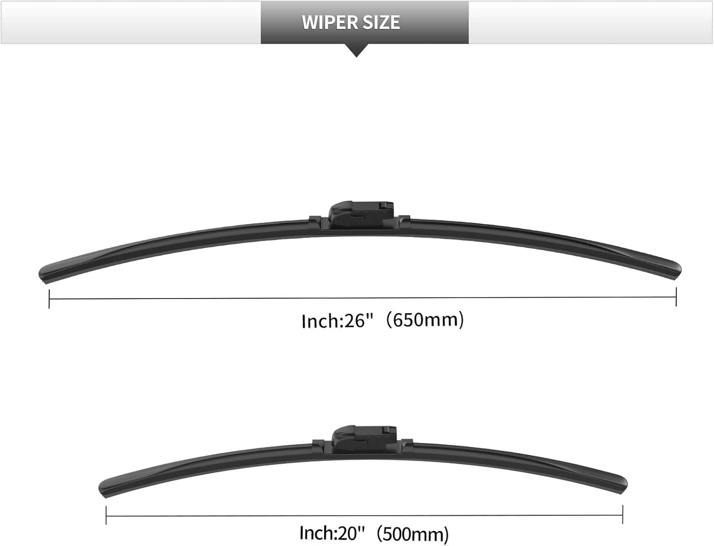 2 Pcs Front Windshield Wiper Blades, Replacement for BMW X4 2019 2020 2021 2022 2023 2024 2025 Car Window Wiper Blades