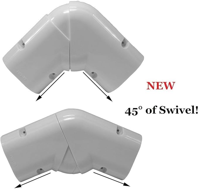 PIONEER Decorative PVC Slim Line Cover Kit for Mini Split Air Conditioners and Heat Pumps