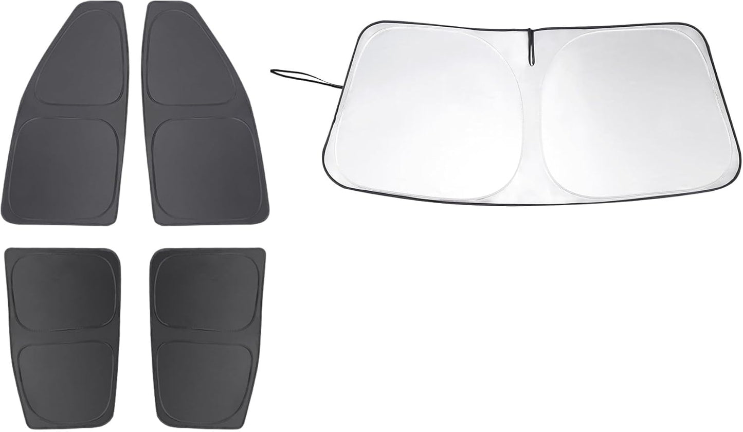 TINGLU Window Shades for Chevrolet Colorado Pickup Truck 2015-2022 Accessories Car Side Full Windows Windshield Sun Shade Sun UV Rays & Privacy Protection for Camping,Napping 5PCS