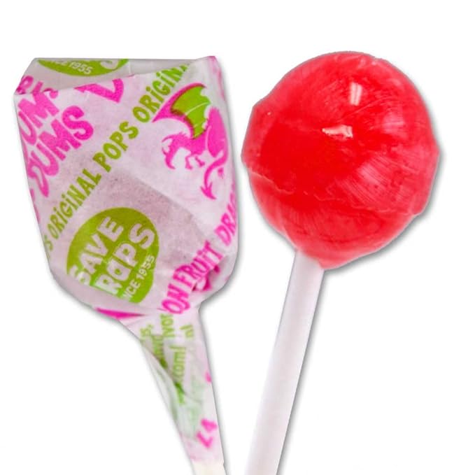 Dum Dums Dragon Fruit Lollipops - Bulk Candy Bag with Lollipops Individually Wrapped, Single Flavor Gourmet Suckers - 50 Count