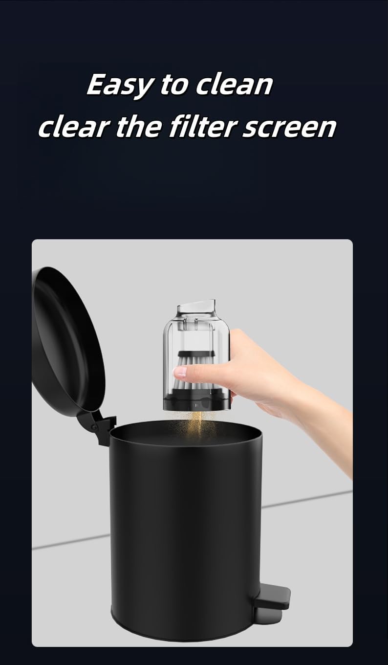 Car Vacuum Cleaner, Handheld Vacuum, Suction/Blowing/Filling 4-in-1, 4000PA/6000PA/12000PA, Large Capacity, Portable Rechargeable (6000PA)