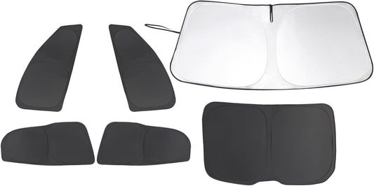 TINGLU Window Shades for Ford Mustang 2015-2023 (NOT Mustang Mach-E) Accessories Car Side Full Windows Rear Triangular Windshield Sun Shade Sun UV Rays Privacy Protection for Camping Relaxing 6PCS