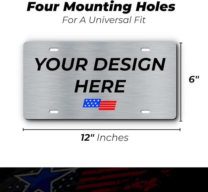 Personalized Custom Vanity License Plate for Cars & Trucks - Decorative Novelty Auto Accessory for Garage, Bar, or Home Display - Upload Your Logo for Your Business (Nature)