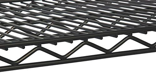 Omega 14" Deep x 72" Wide x 80" High 3 Tier Black Starter Shelving Unit