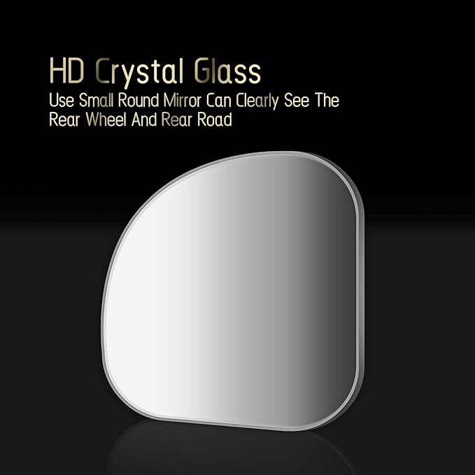 2 pcs Blind Spot Mirrors, HD Glass Convex 360° Wide Angle Side Rear View Mirror with ABS Housing for Cars SUV and Trucks