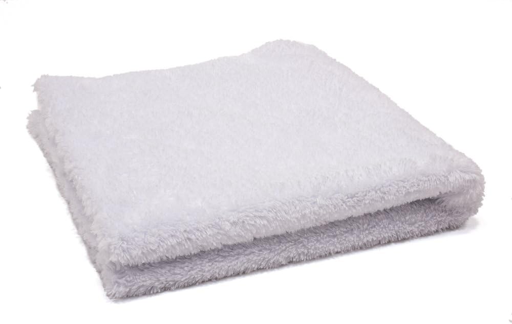 Autofiber Korean Plush Premium Edgeless Microfiber Detailing Towels - Pack of 10, White (16 inch x 16 inch)