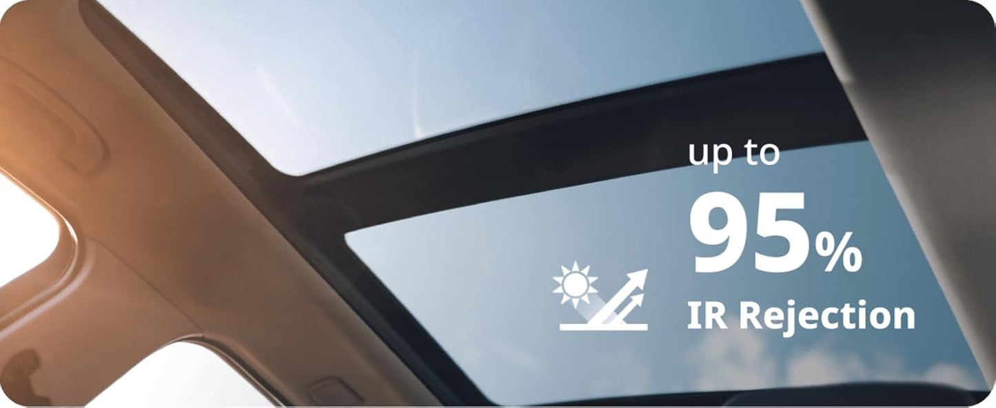 Nano Ceramic Window Tint Film for Cars - 2 Ply Scratch Resistant with Heat Control and UV/IR Rejection (35% VLT, 24inx100ft), OWFCR-10006