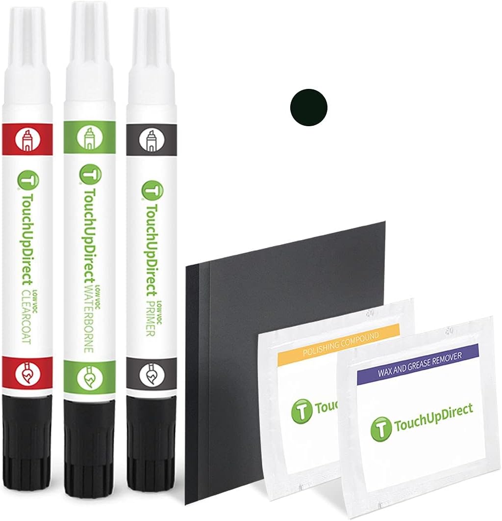 TouchUpDirect 209 Black Sand Pearl Compatible with Toyota Exact Match Touch Up Paint Combo - Platinum Kit