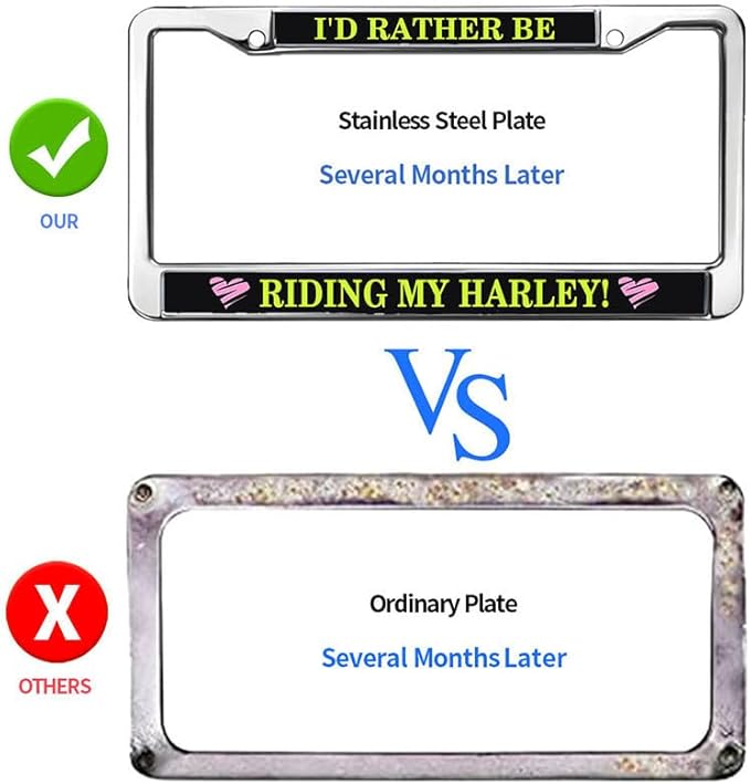 US Flag Pride License Plate Frame Slim Motor Car Lover Fade-Resistant License Plate Frame American Flag