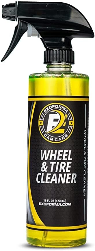ExoForma Wheel & Tire Cleaner - Removes Built-Up Brake Dust, Dirt & Grime - Improves Dressing Performance - 2-in-1 Formula - Chosen by Pros (16 FL Oz)
