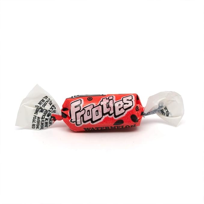Watermelon Frooties Chewy Candy With Juicy Sweet Flavor 85+ Pieces Individually Wrapped In Resealable Assortit Bag, 1.5 Lb (24-Oz) Made In USA