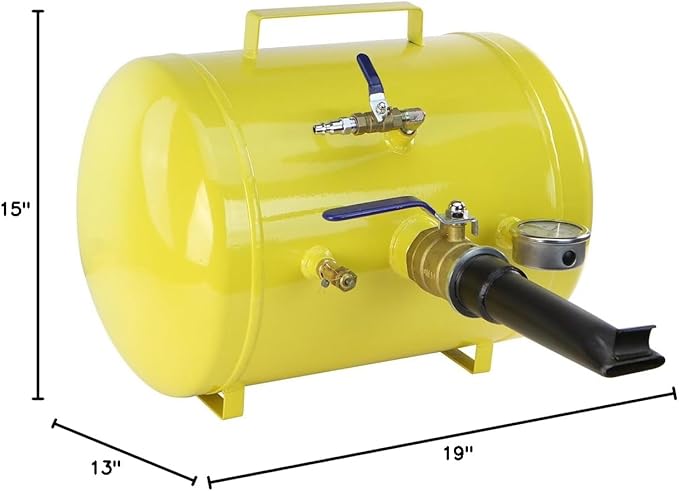 XtremepowerUS 5 Gallon Bead Seater Air Tire Seating Blaster Inflator ATV Tractor Car Truck 145PSI 5-Gallons Capacity Heavy Duty