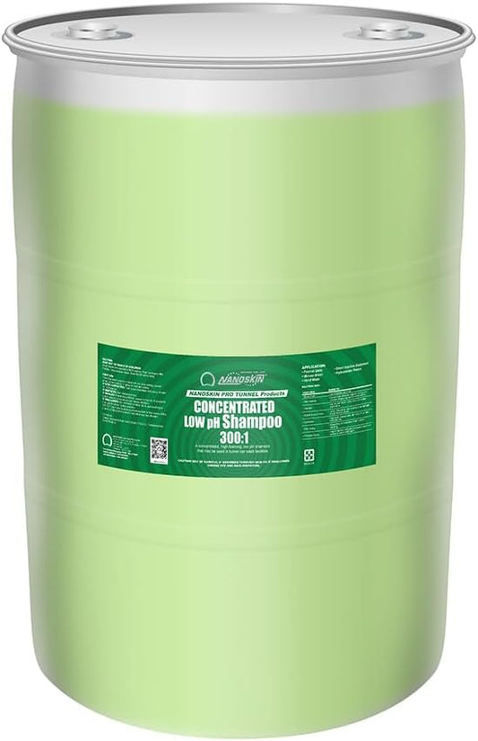 Nanoskin Tunnel Series Low pH Car Wash Shampoo – 55 Gallons, 1500:1 Concentrated Foam Soap for Car Wash Tunnels, Automatic Wash Systems, and Foam Cannons