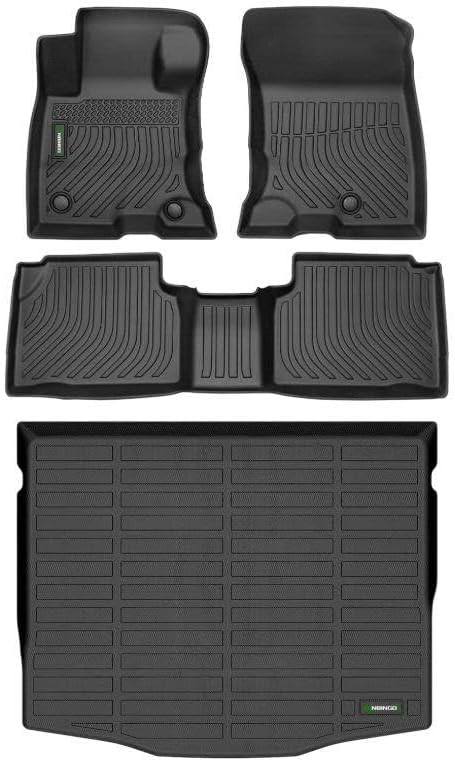 Floor Mats & Cargo Liner Set Custom Fit for Mazda CX-30 2020-2024 2025, All Weather Protection for Car Mats Anti-Slip TPE Odorless Floor Liners Mazda CX-30 Accessories Waterproof Trunk Mat, Black