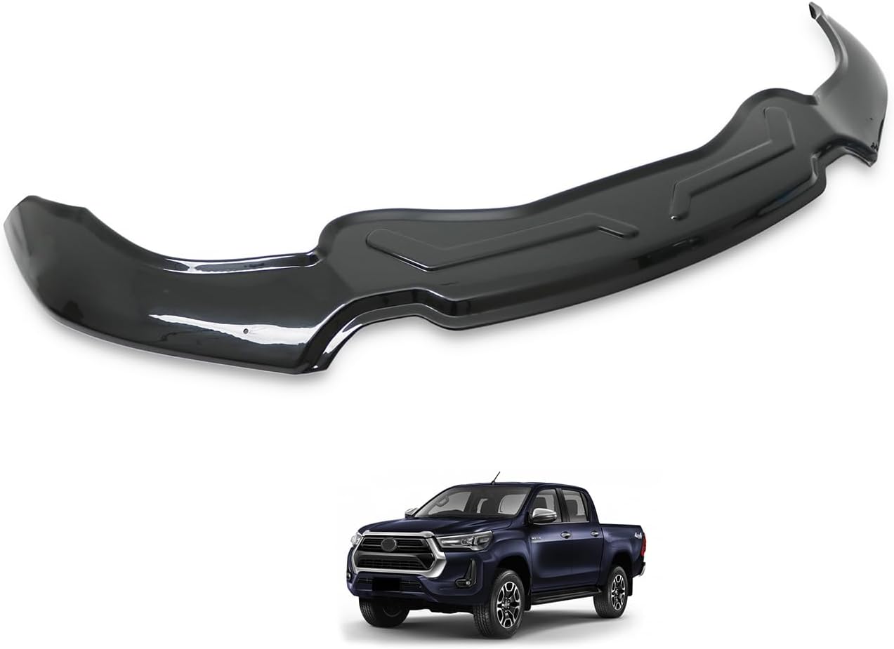Hood Deflector Guard Fits Toyota Hilux IV 2021-2023 | Bug & Bonnet Shields, Protects from Particles & Bug, All Weather - Durable - Easy Assembly Without Drill
