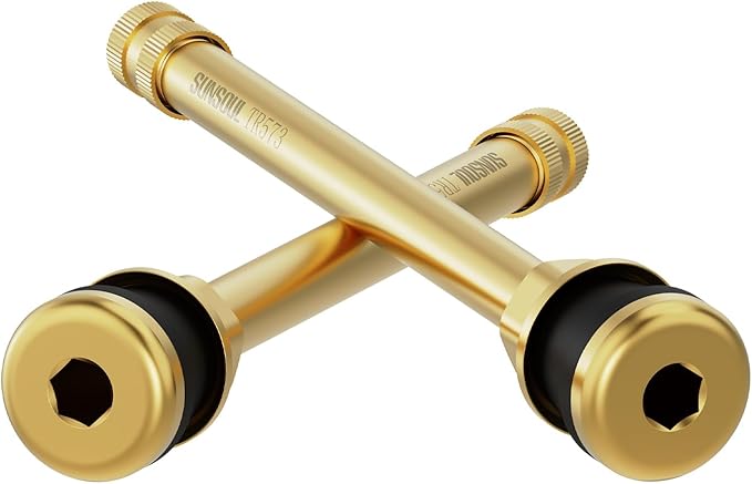 SUNSOUL TR573 10pcs Truck Tire Valve Stems, Brass Commercial 4-3/8 Valve Stems for Rim Φ.625"
