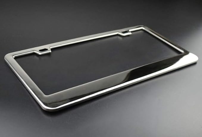 Fit Any Standard Plates Custom Personalized Chrome License Plate Frame Script Tag Chrome