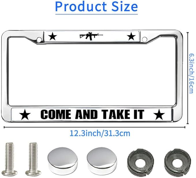 US Army Support License Plate Frame US Army US Flag Weather-Proof License Plate Frame US Army Heroism License Plate Frame for Patriotic People