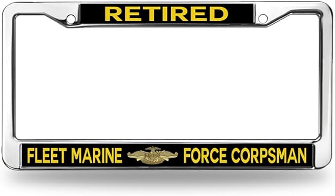 Retired Army Man License Plate Frame USA Army Pride License Plate Frame Chrome