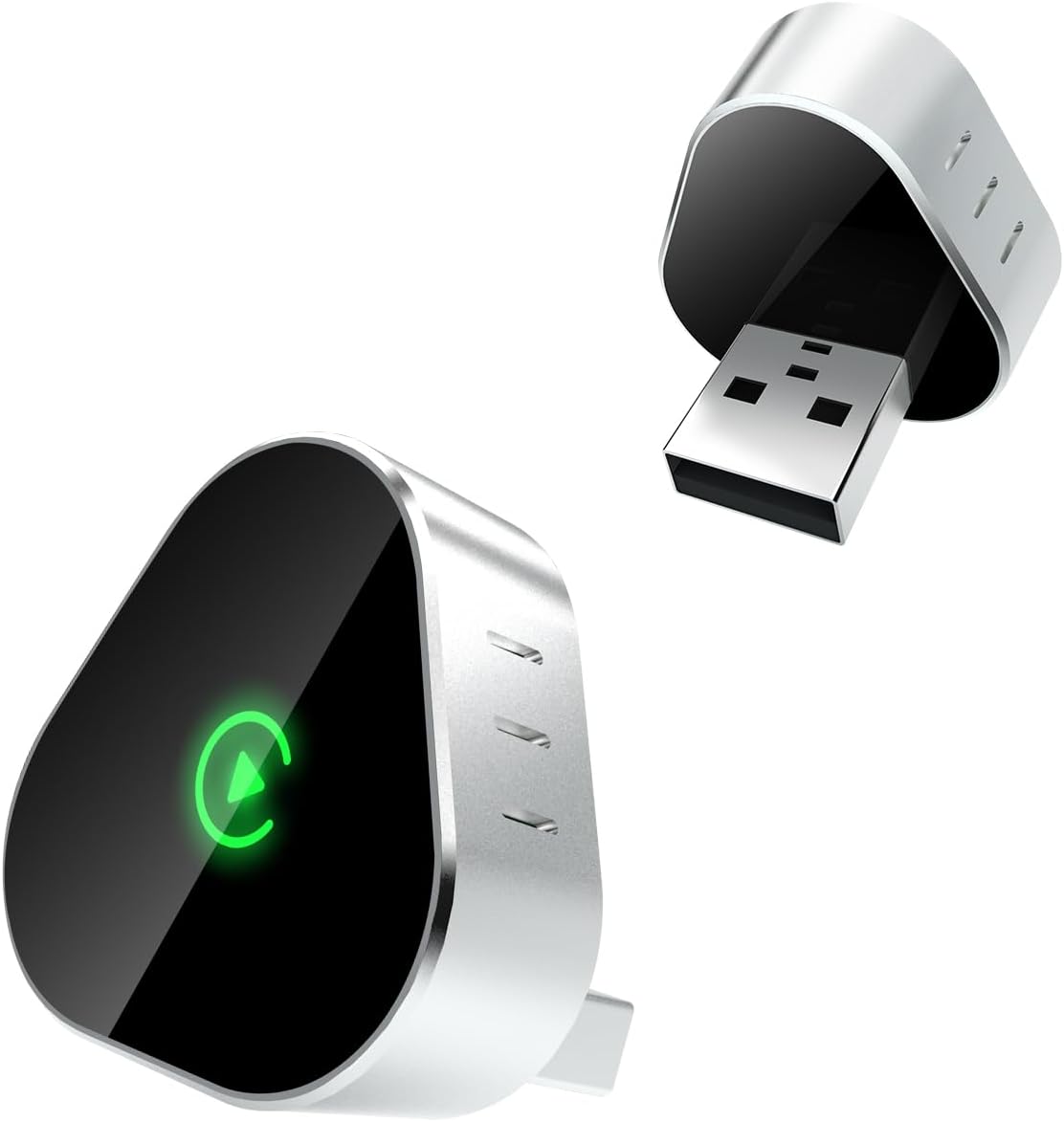 Wireless CarPlay Adapter for iPhone, Mini USB Design Apple CarPlay Adapter Audi/BMW/Benz Cars Converts Wired to Wireless Car Play Plug-and-Play, Compatible with OEM Wired CarPlay Vehicles & iOS 10+