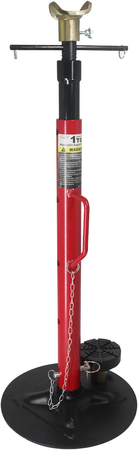 BESTOOL 1-Ton (2000Ibs) Underhoist Support Stand with Handle, Adjustable Height 30.7'' to 70.8'', Multi-Functional Topped Adapter, Easy Switching, Supporting Vehicle Components（US Patented）