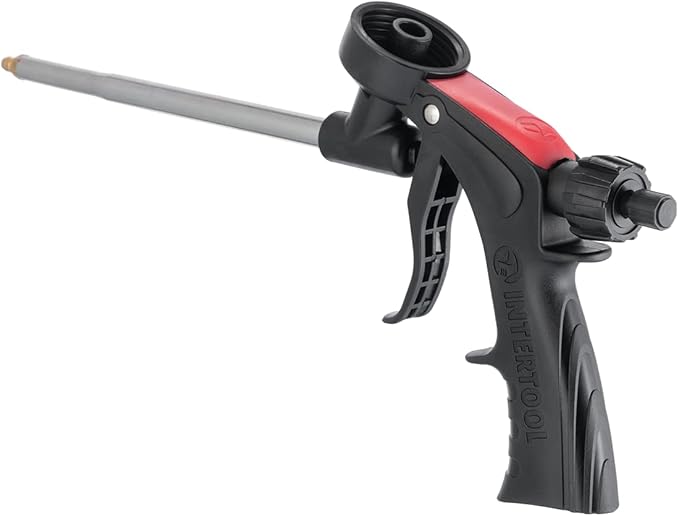 INTERTOOL Expanding Spray Foam Gun - PU Sealant Foam Applicator for Caulking and Insulation Dispensing - PT-0608