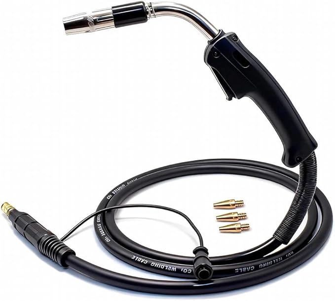 MIG Welding Gun 10ft/15ft Compatible with Lincoln Magnum PRO 250L K4530-2 Replace K3081-2 (15ft Mig Gun +3 Tips)
